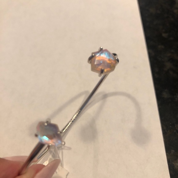 NWT Kendra Scott RARE & RETIRED Merida Bracelet Amethyst Dichroic Gorgeous! - Picture 9 of 17